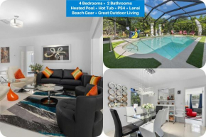 4 Br Heated Pool Hot Tub Lanai Outdoor Gazebo